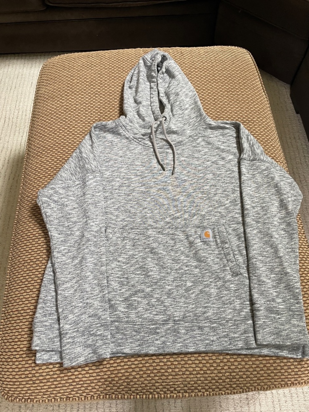Carhartt Gray Marled Hooded Pullover Sweatshirt